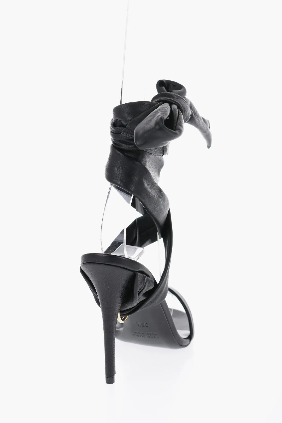 Bruno Frisoni Leather THE RING Sandals with Bow Heel 10.5cm