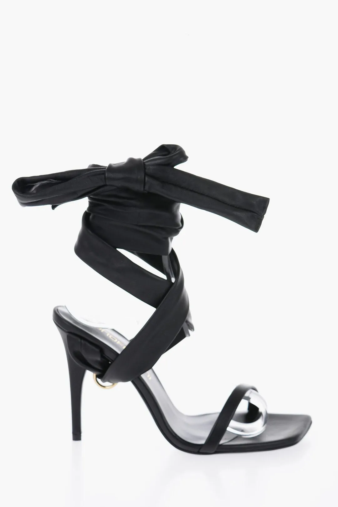 Bruno Frisoni Leather THE RING Sandals with Bow Heel 10.5cm