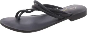 Free People Womens Kayla Leather Thong Slide Sandals