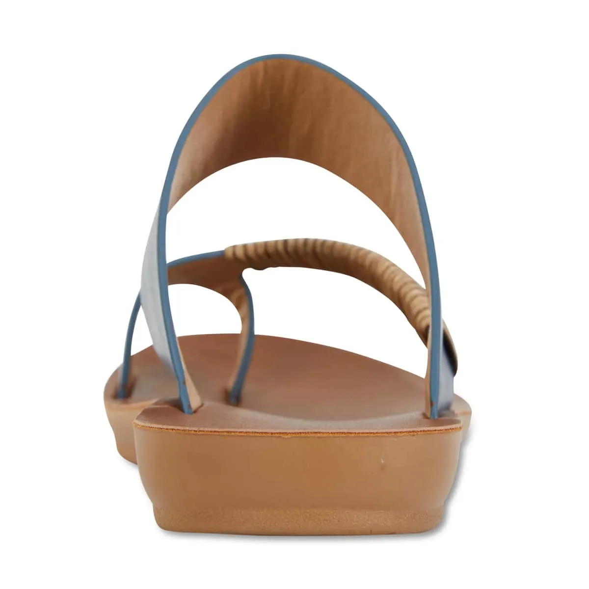 Gidget Sandal in Dark Blue Smooth