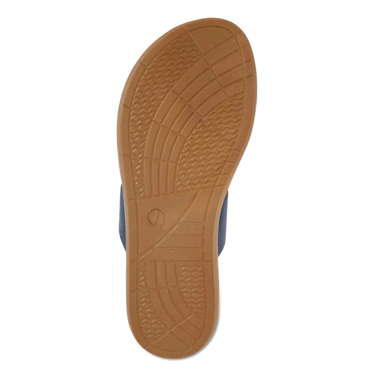 Gidget Sandal in Dark Blue Smooth