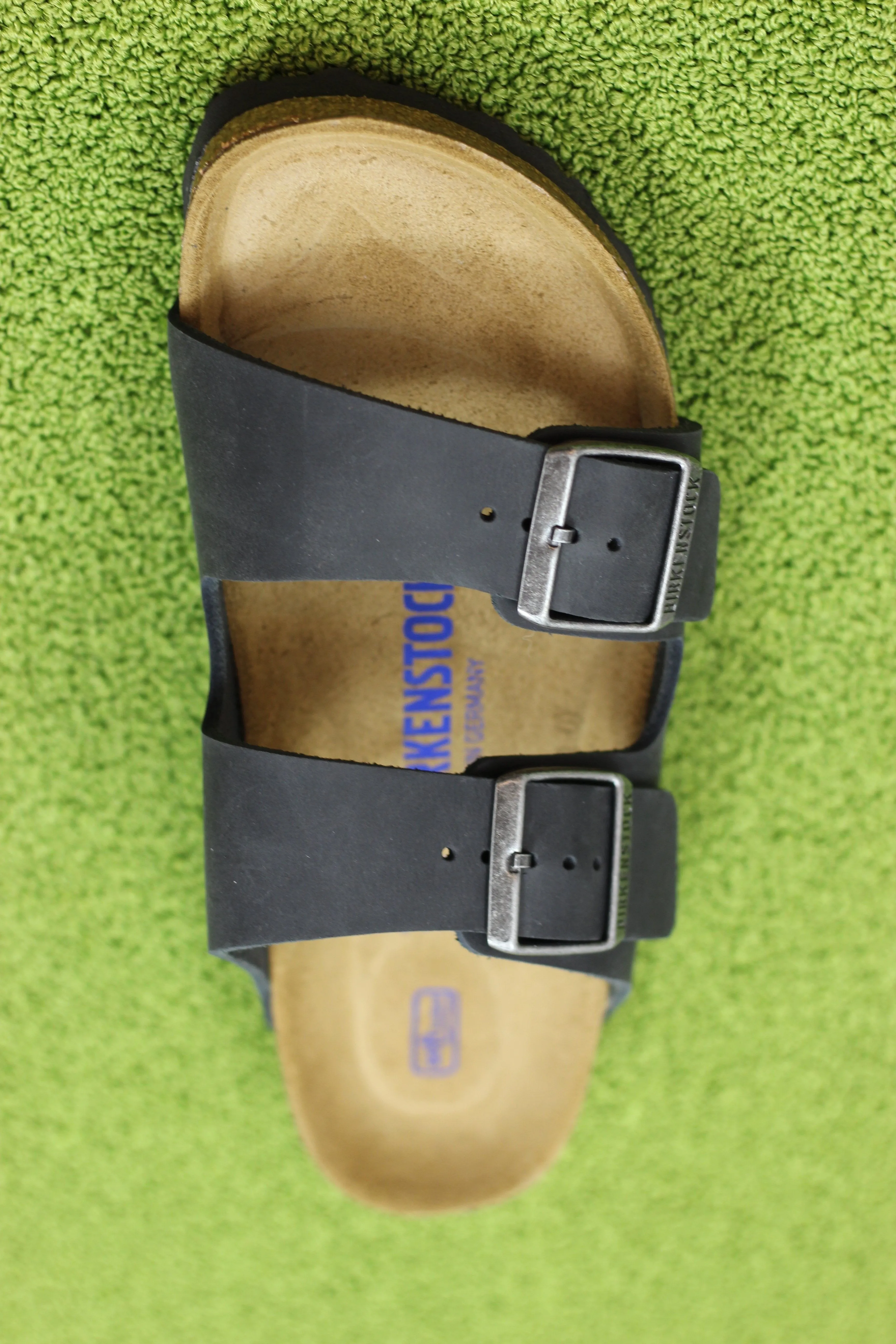 Men's Arizona Sandal - Black Oiled Leather