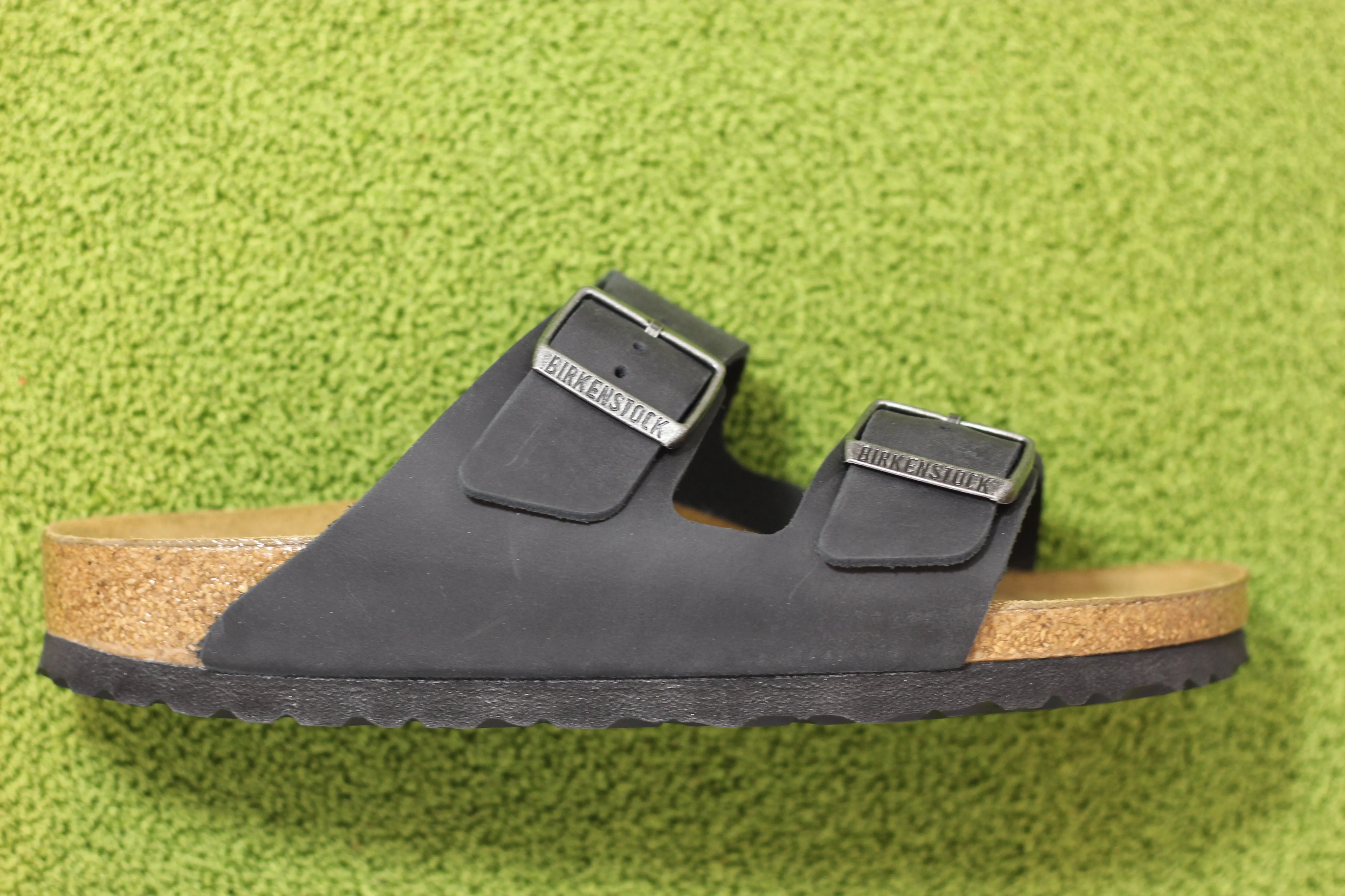 Men's Arizona Sandal - Black Oiled Leather