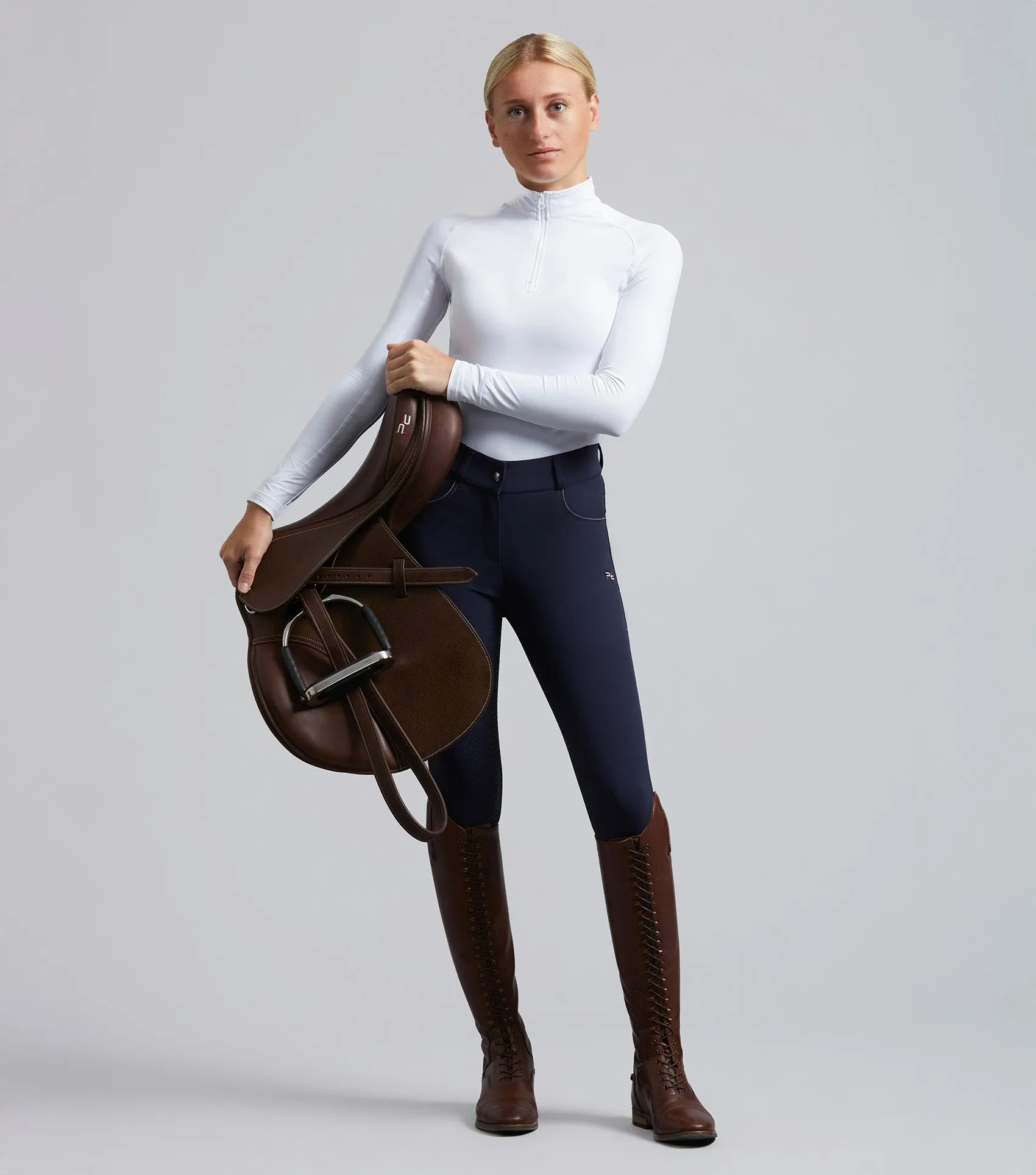 Moneta Ladies Riding Breeches French Navy