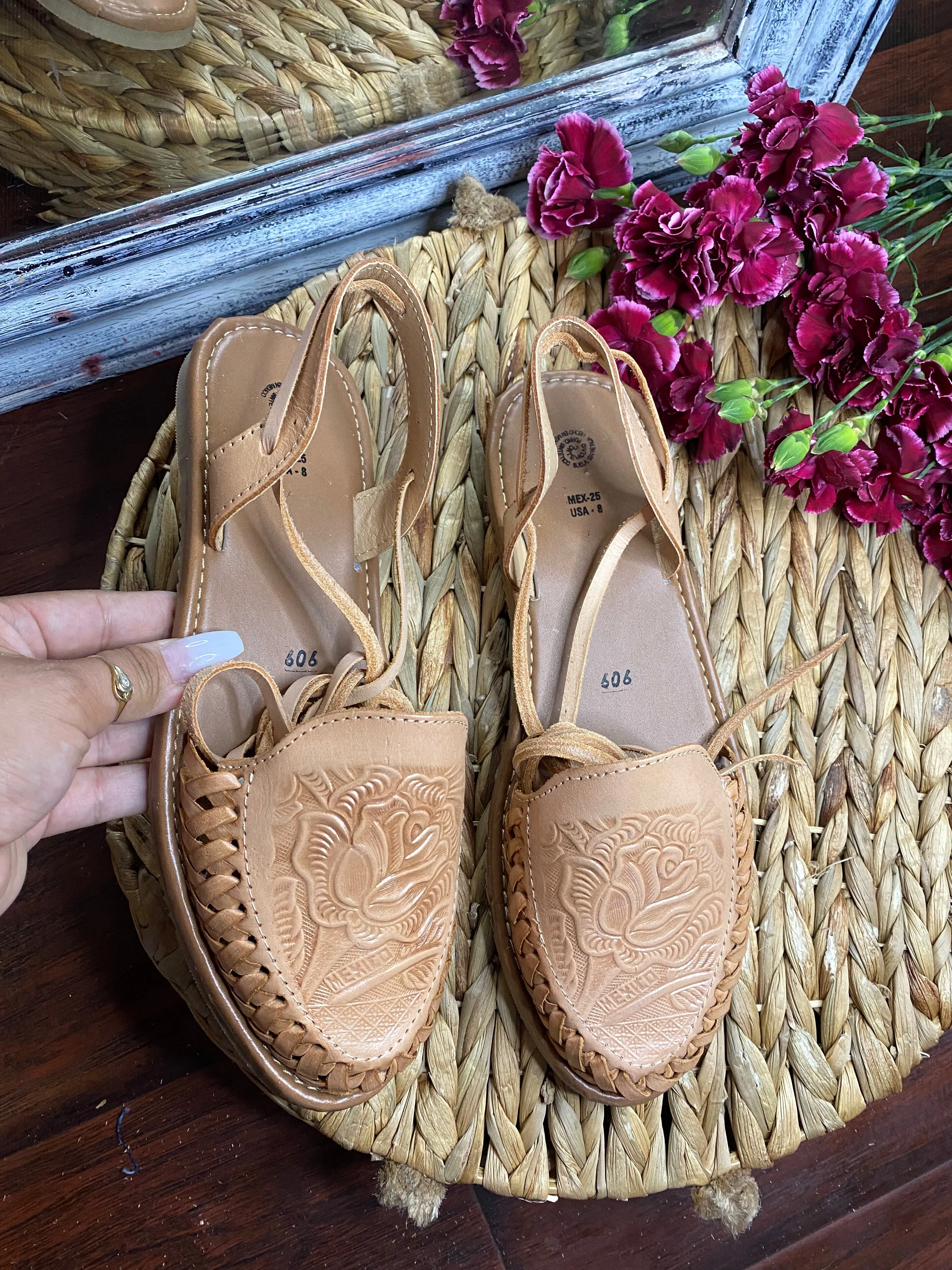 Perla Lace Up Nude