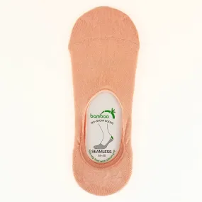 Salmon Bamboo No-Show Socks