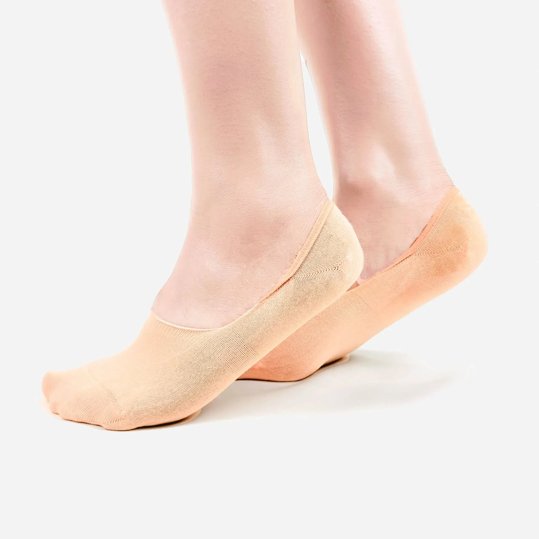Salmon Bamboo No-Show Socks