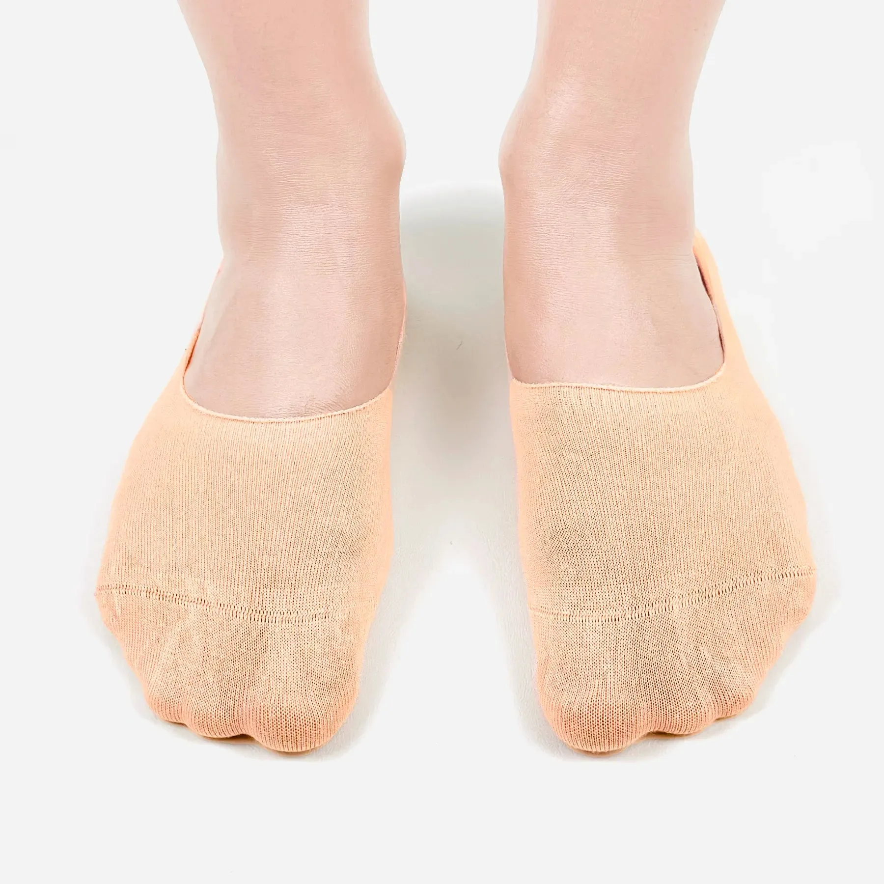 Salmon Bamboo No-Show Socks