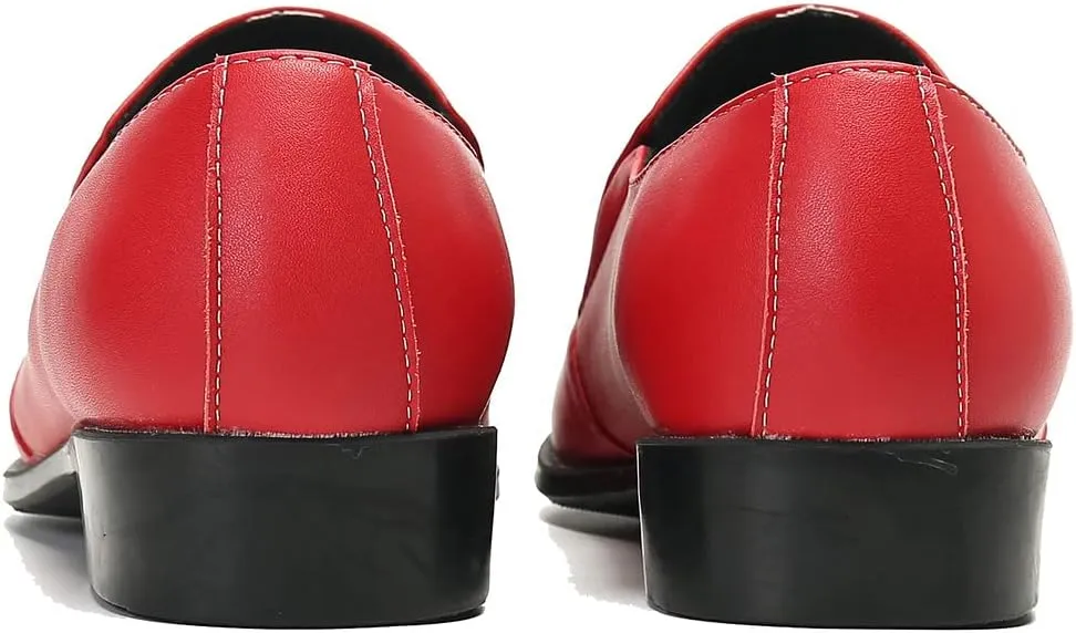 Santimon Men's Loafers Casual Penny Slip On Loafers for Men Fashion Prom Wedding Ballroom Tuxedo Party Smoking Summer Walking Shoes for Boy