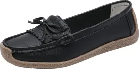 Tassel Decoration Slip On Women Comfort Walking Flat Loafers Casual Shoes Driving Loafers Walking Shoes Wedges