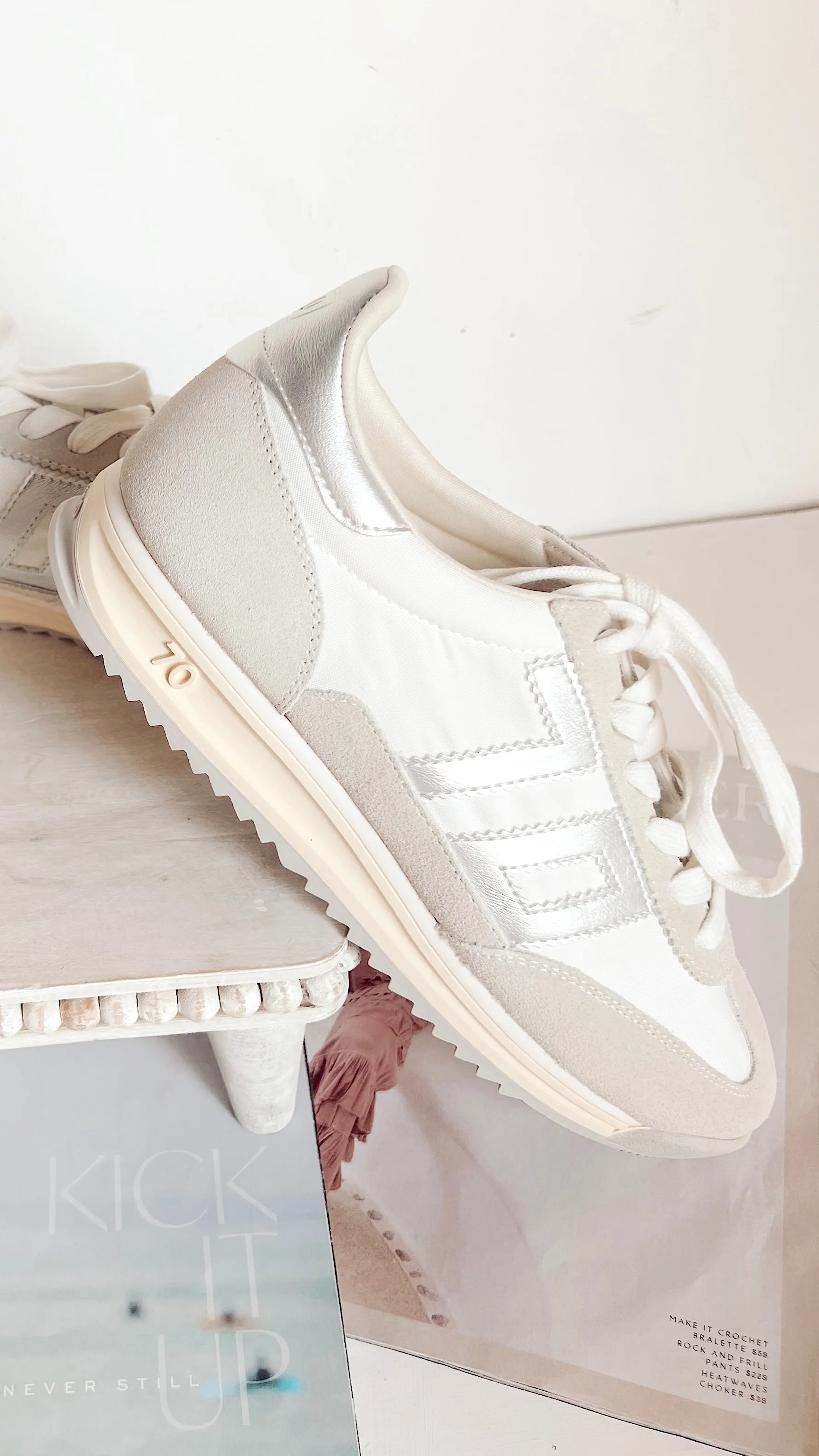 The Back 70 Barkley Jogger Sneaker - Metallic Silver