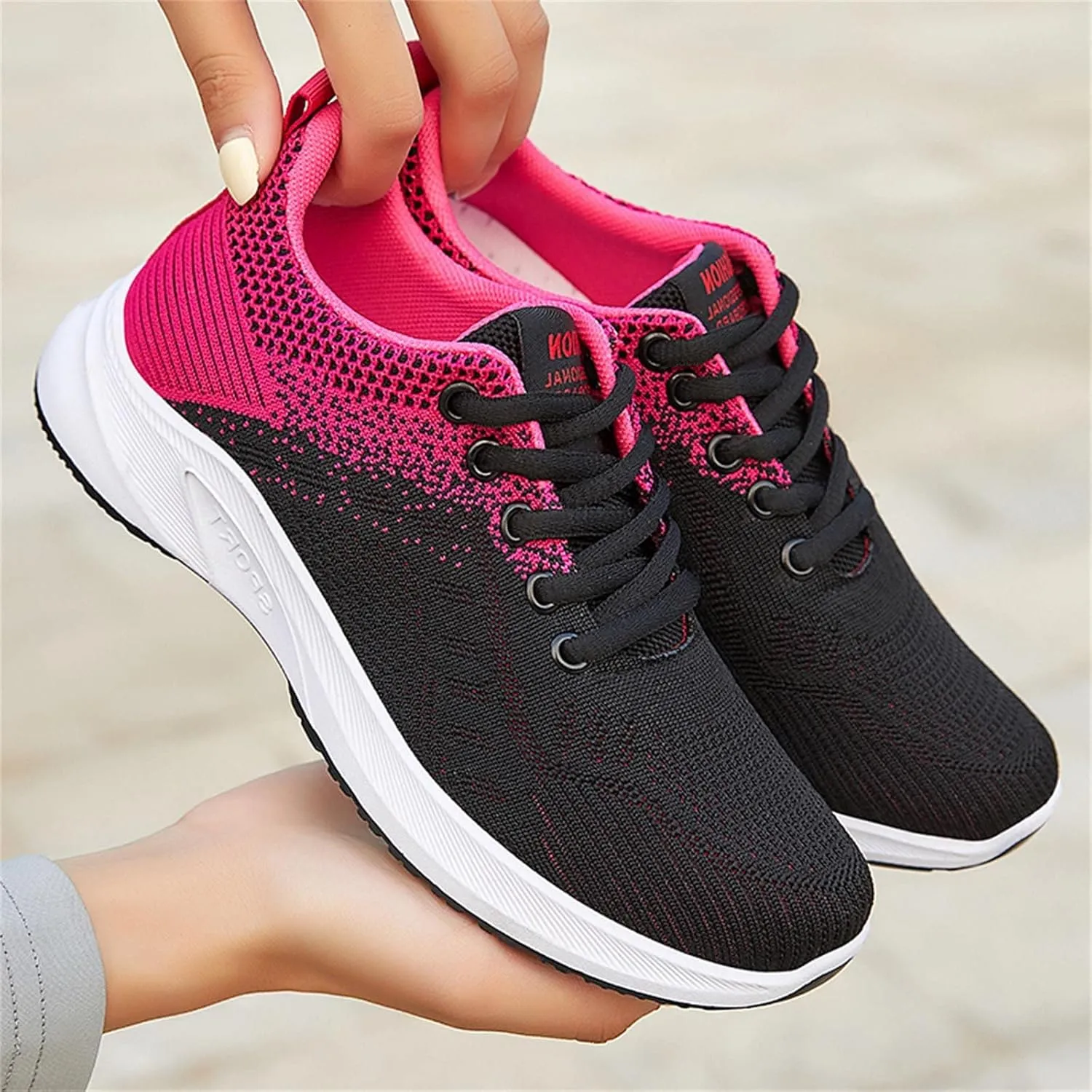 Women's Fashion Sneaker Lace Up Low Top Comfortable Walking Shoes Women Tennis Shoes Clearance Women's Navy Loafers High Top Platform Sneakers for Women