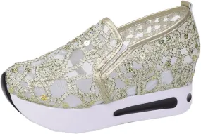 Womens Sneakers Size 11 Walking Zapatos para Mujer Comodos Casuales De CuñA Bajitos Cerrados Non Slip House Shoes for Women Elderly Womens White Sneakers Slip On Tenis OrtopéDicos para Mujer Blanco